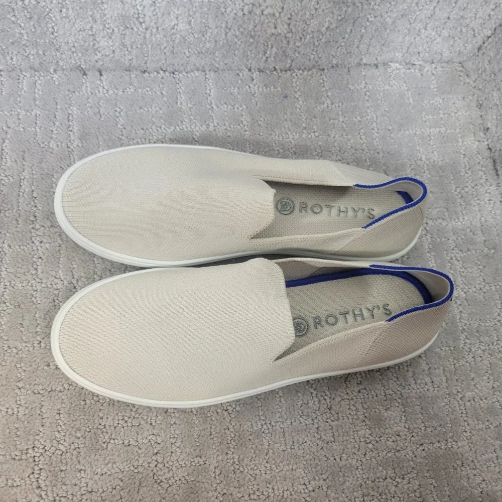 Rothy's The Sneaker Women's Size 9 Sand Round Toe Slip On Comfort Shoes
